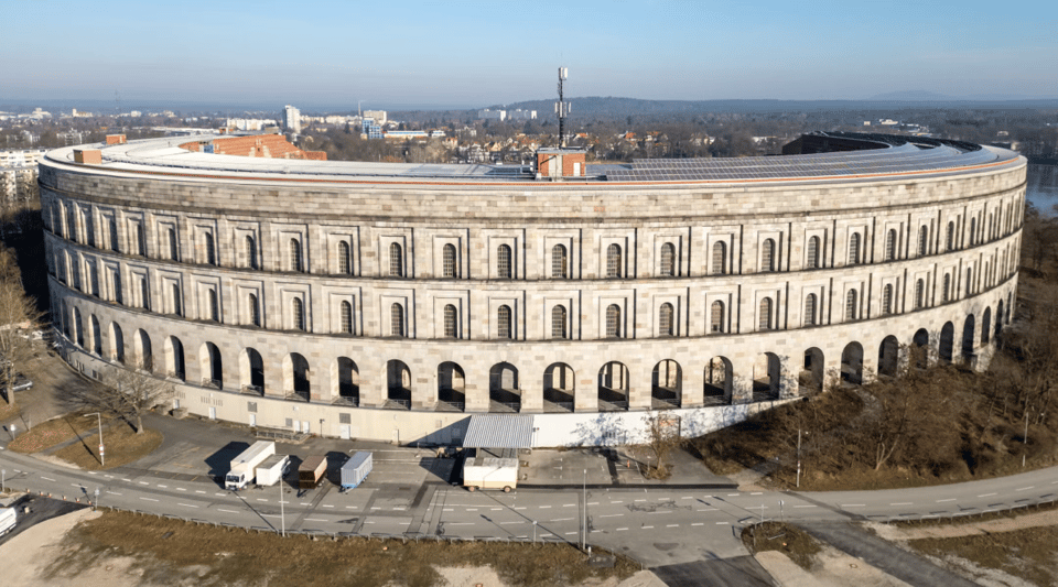 Nuremberg’s Congress Hall is on the former Nazi Party rally grounds and contains several concert halls. (Daniel Karmann/picture alliance via Getty Images)