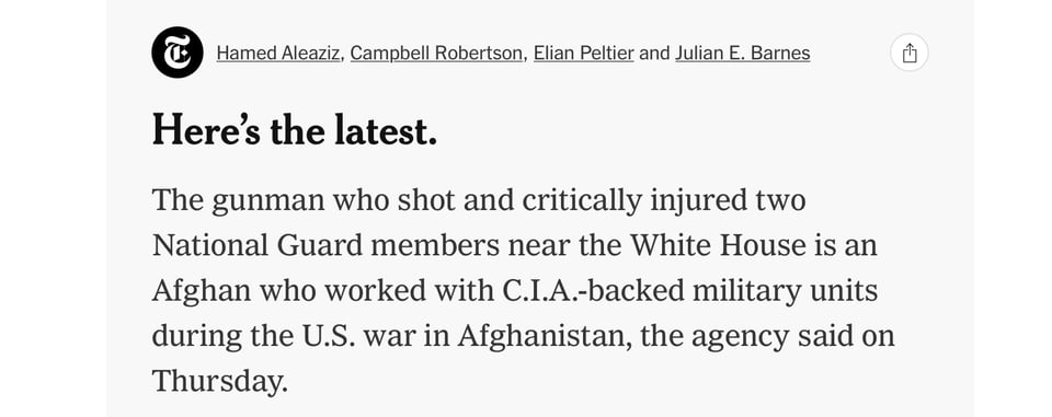 Trump lies about DC shooter