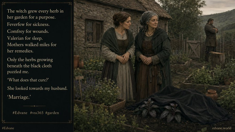 VSS365 garden prompt micro-fiction by Edvane