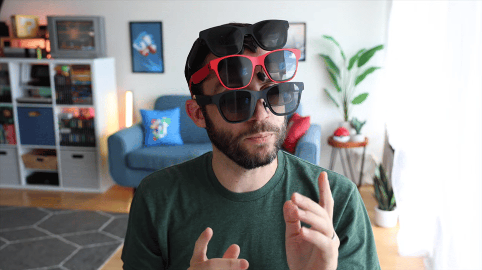 russ with xreal glasses