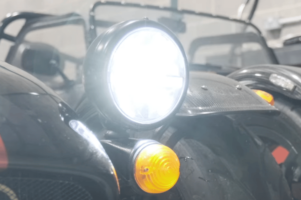 Bright Caterham Headlight