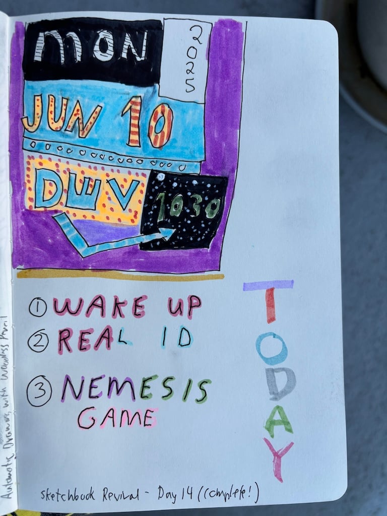 last exercise from the sketchbook revival challenge