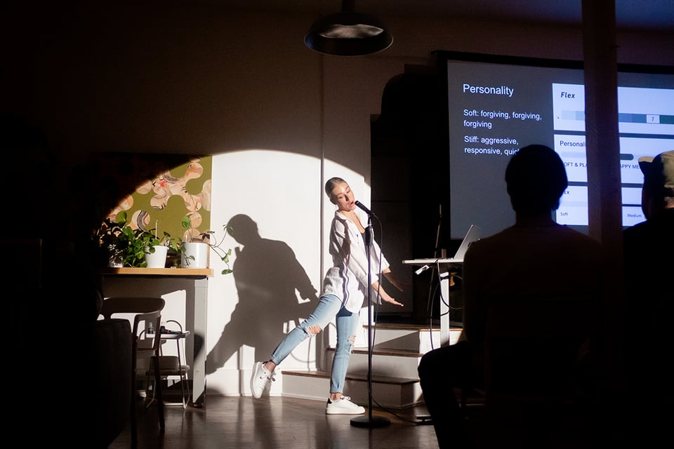 Halie allegedly presenting.