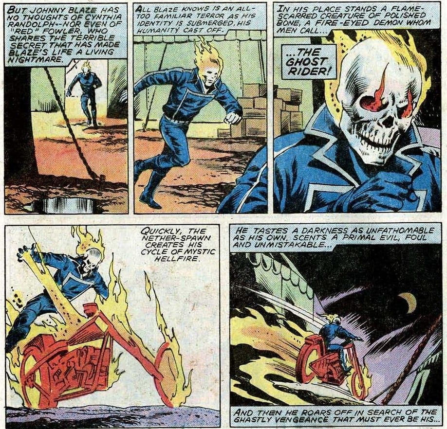 Ghost Rider #71 interior art