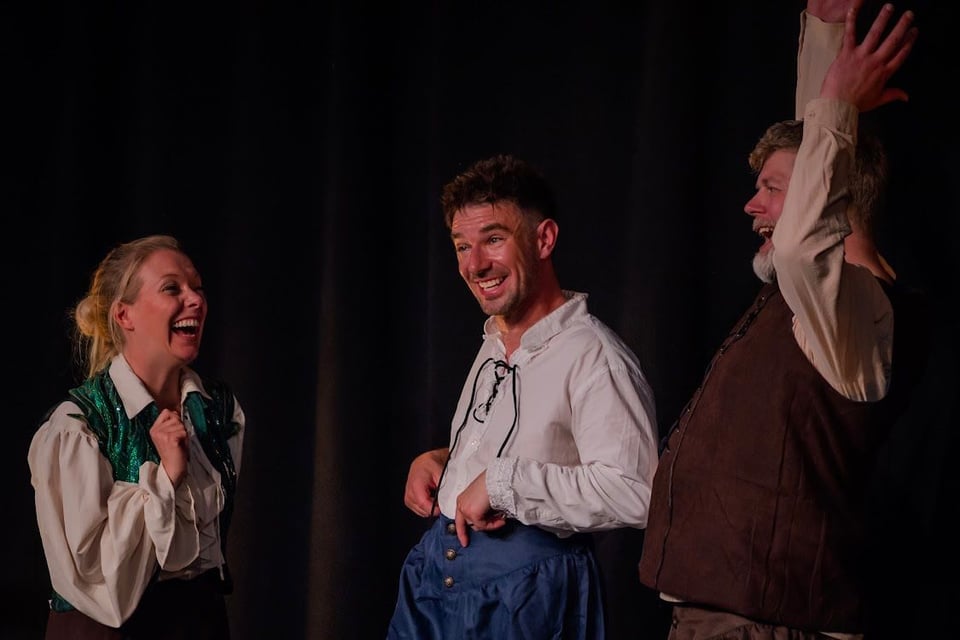 The Play's The Thing perform at the Flock Festival.