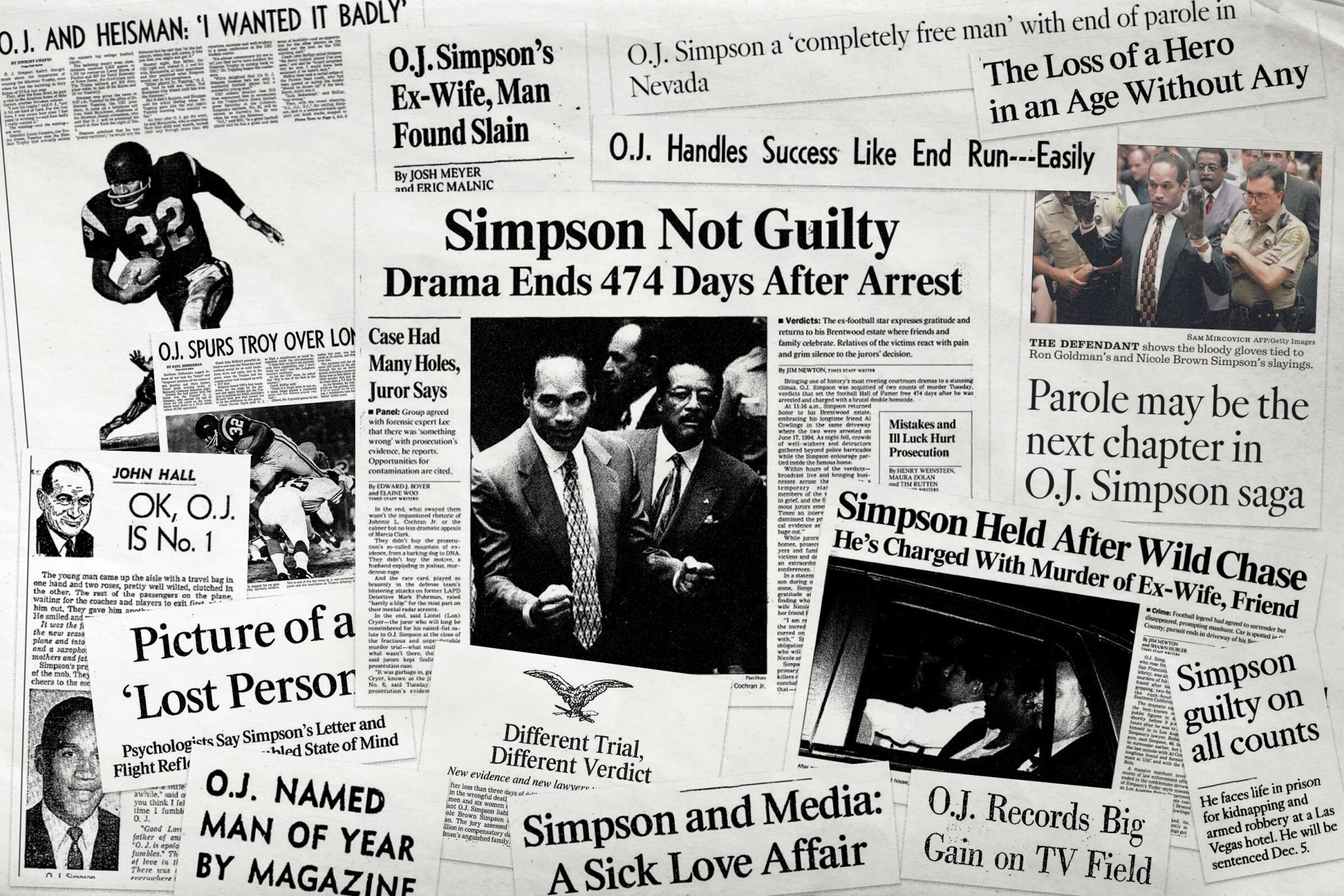 O.J. Simpson Notified of Murders — archival photo