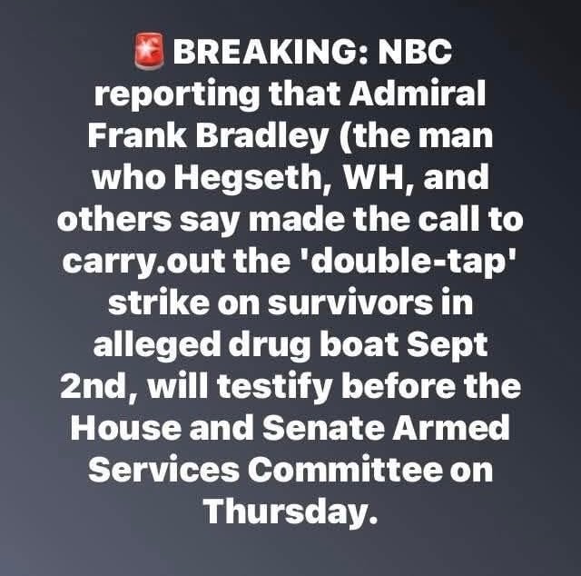 The admiral that Hegseth is trying to use as a scapegoat may have something to say about that.