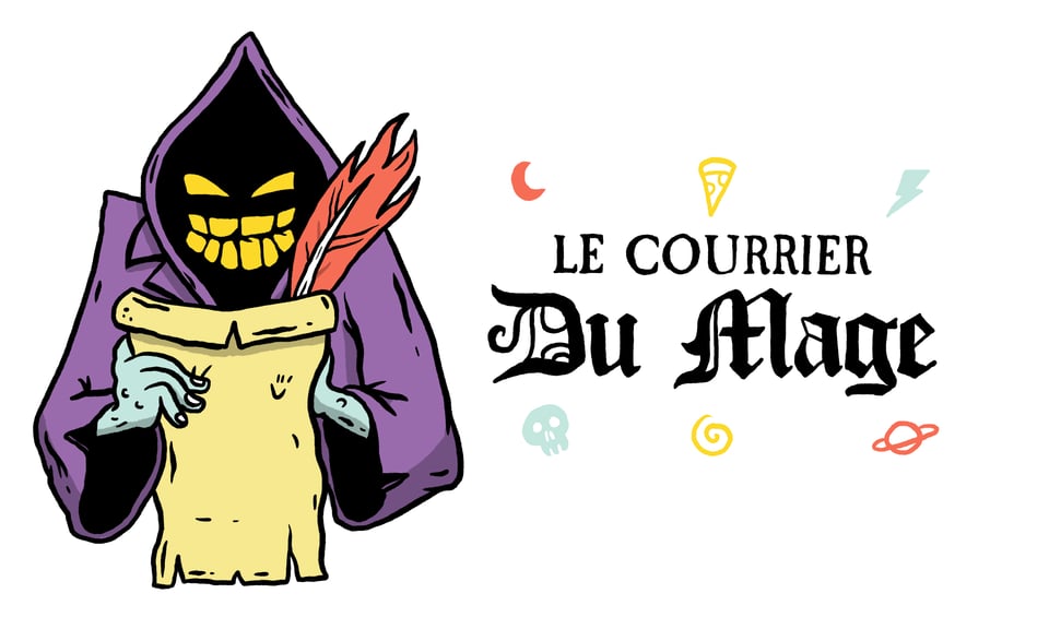 Le logo du courrier du mage