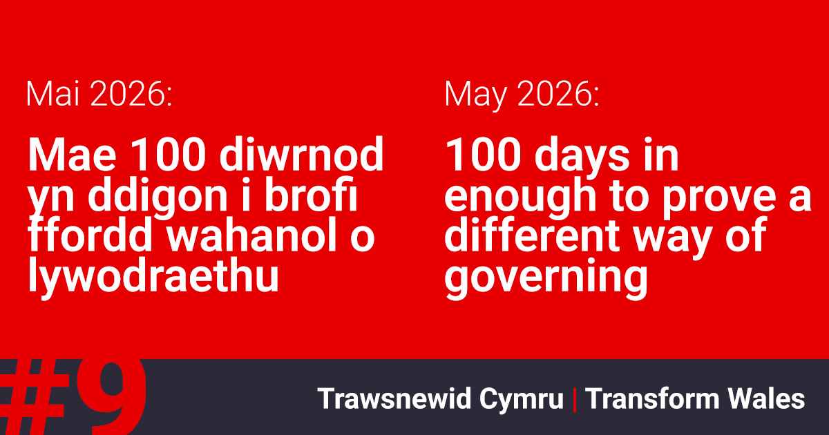 Trawsnewid Cymru | Transform Wales - #9 Mai/May