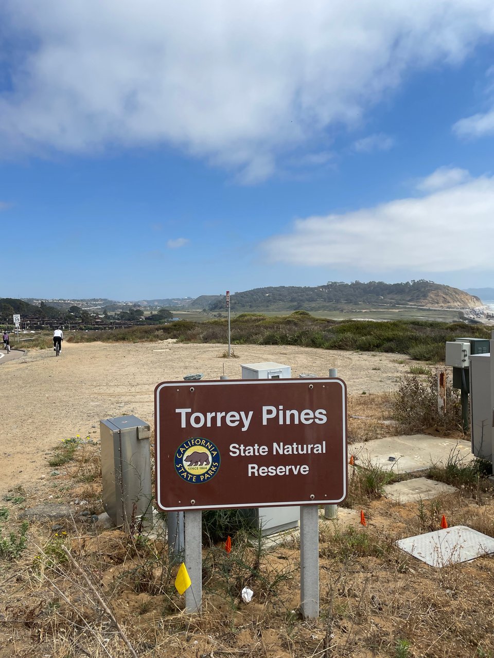 Picture of Torrey Pines from far away