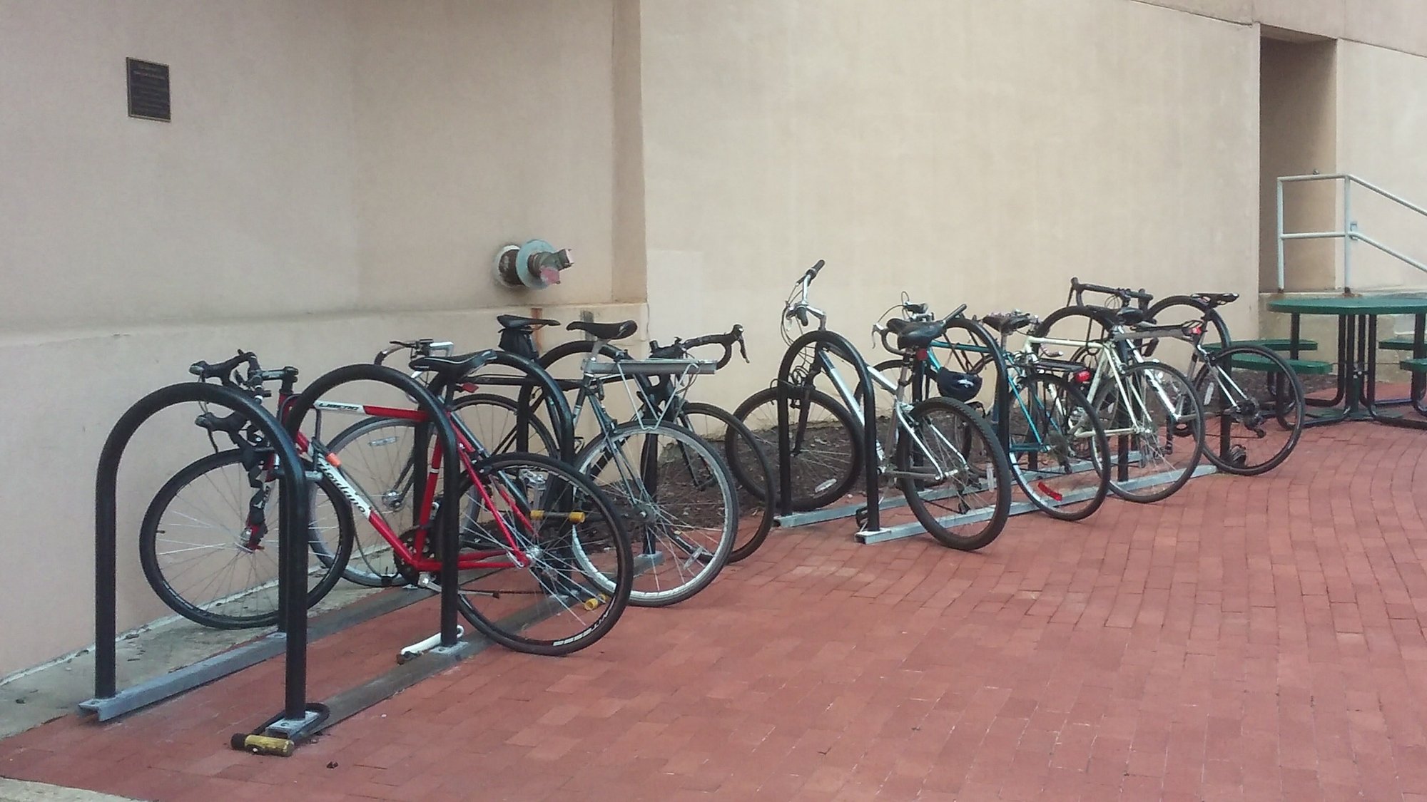 Seth Rich bike rack outside the DNC headquarters
