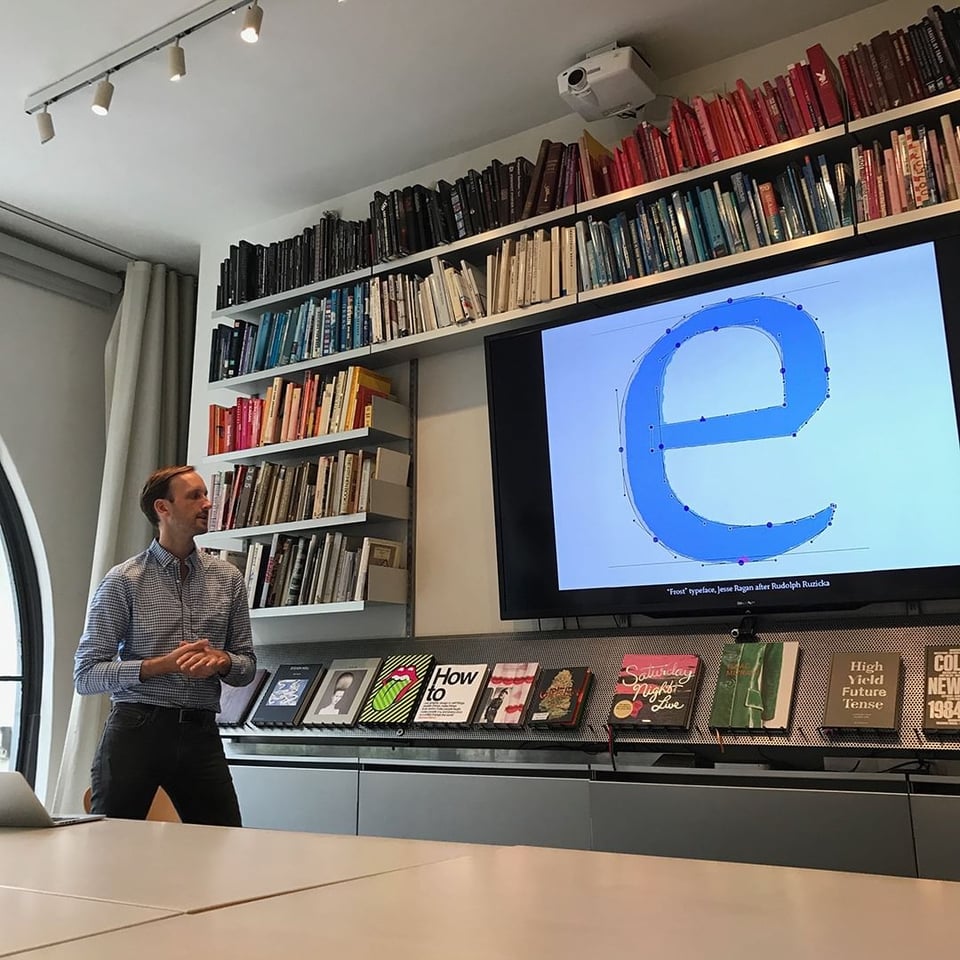 Jesse speaking at Pentagram