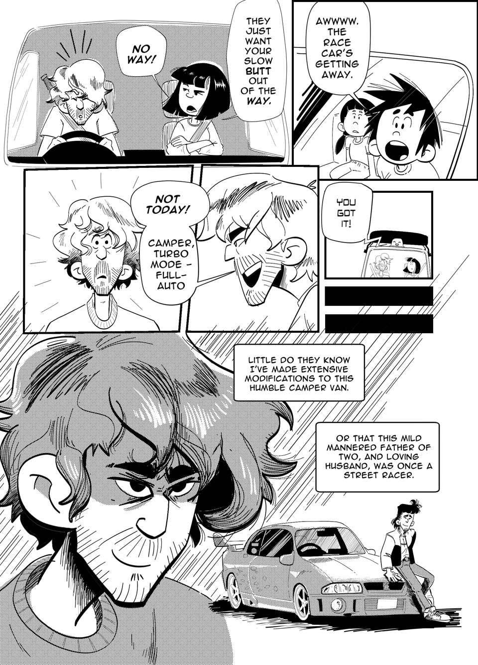 Worldracers Japan pg 3, Panel 1, 