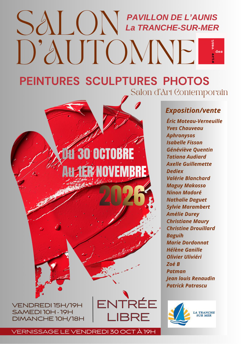 News artistiques d'octobre
