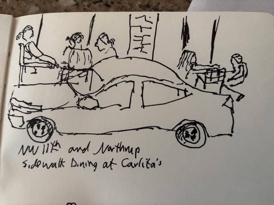 a quick 5 min urban sketch