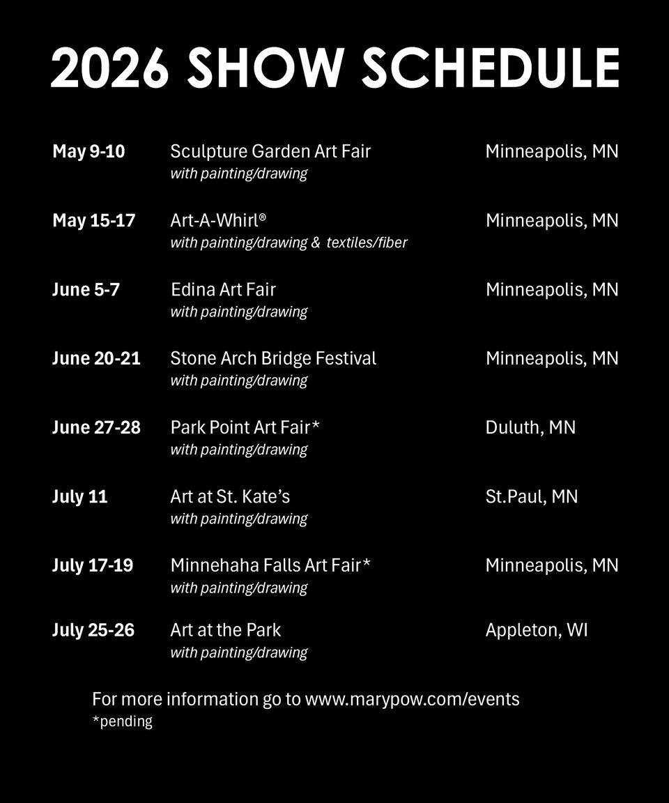 art fair schedule for 2026