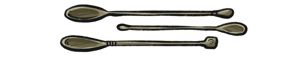 a drawing of ancient roman spatulas