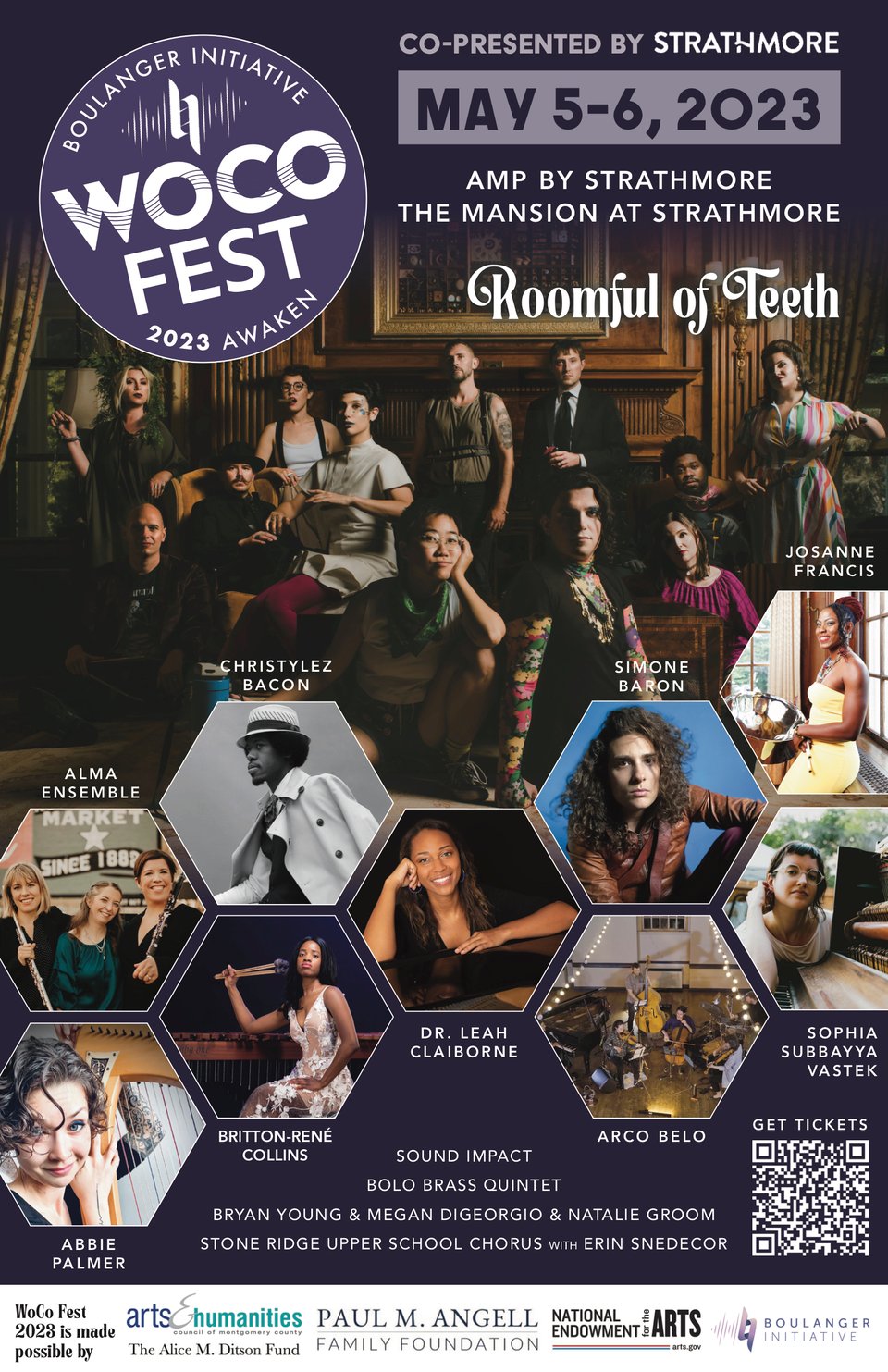 Festival Poster for WoCo Fest, presented by Boulanger Initiative