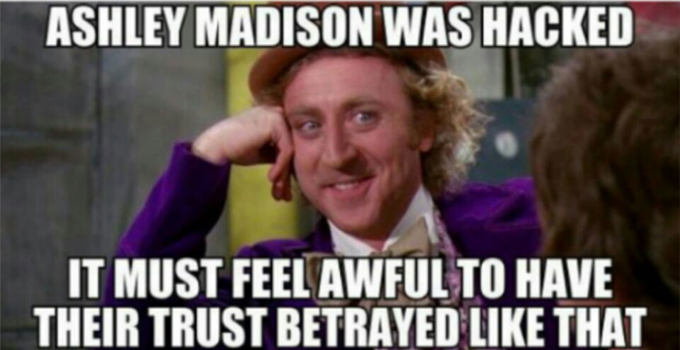 ashley madison was hacked—it must feel awful to have their trust betrayed like that