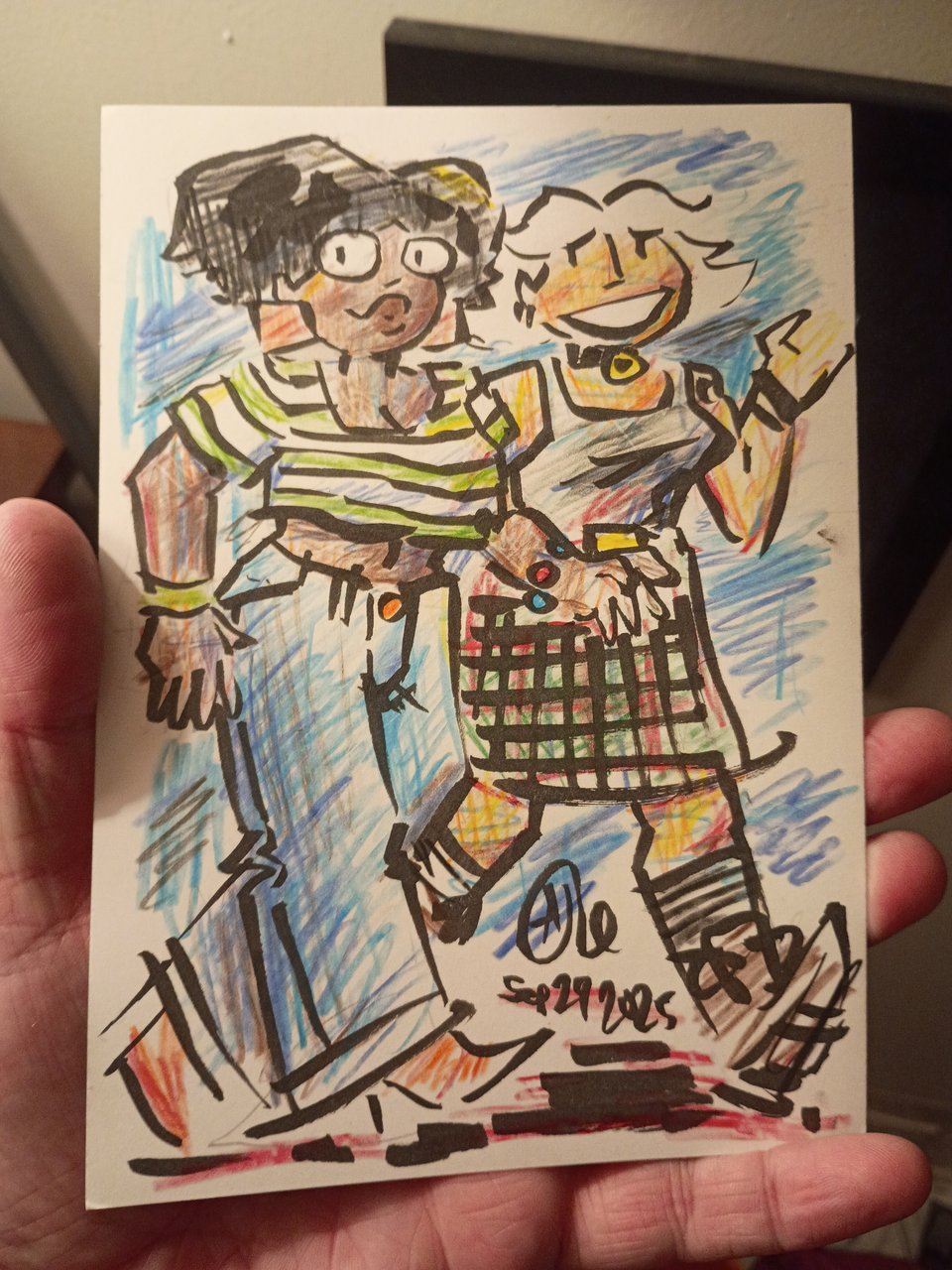 drawing of Tina and Ellie