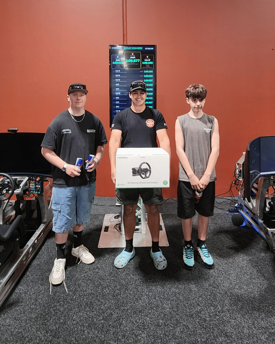 Top 3 drivers in REVCON esports time trial