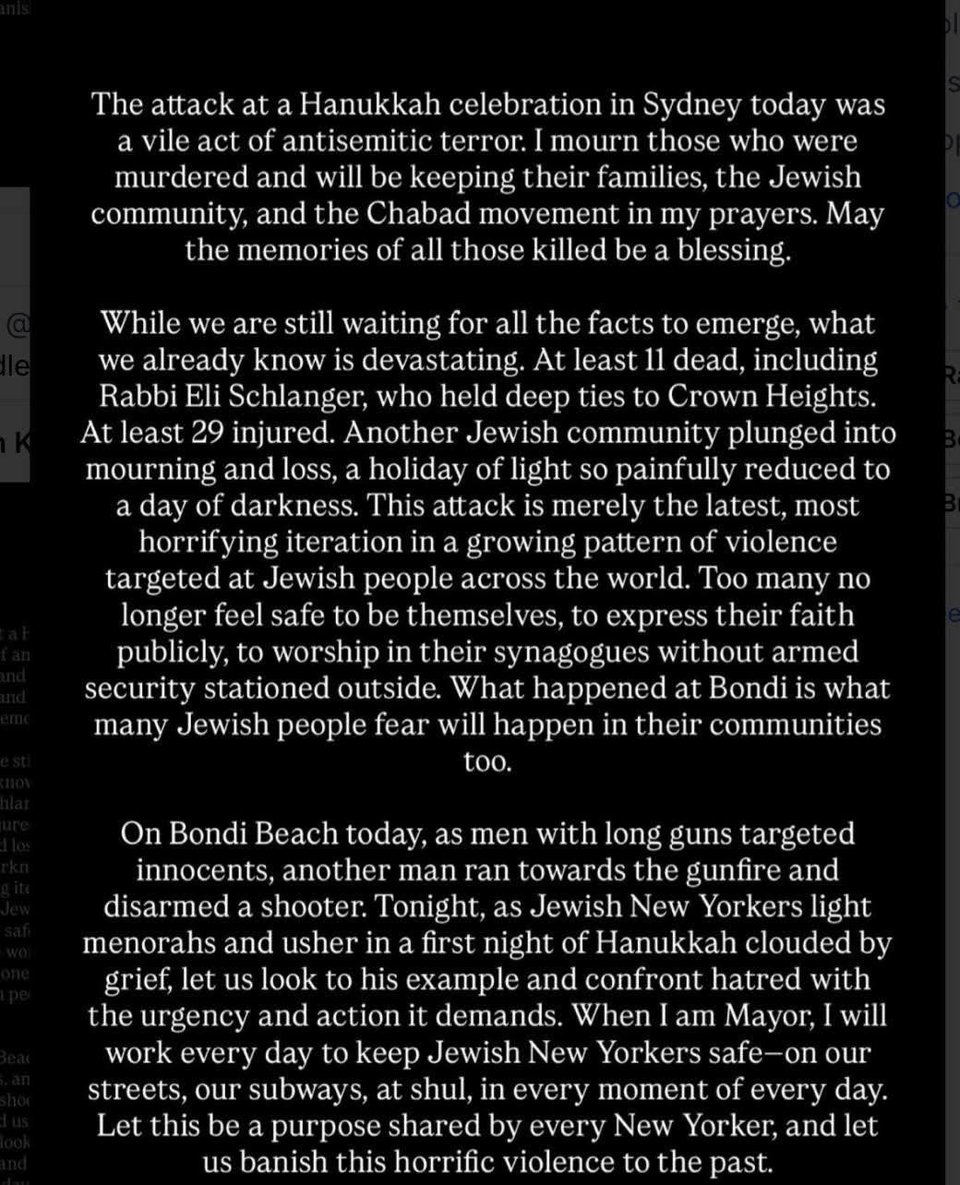 From Zohran Mamdani, Mayor-elect of NYC.