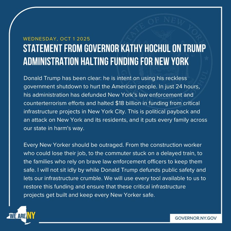 New York’s Governor speaks out.