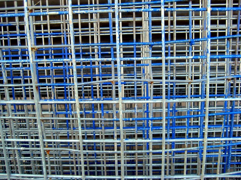 a tight matrix of pipes