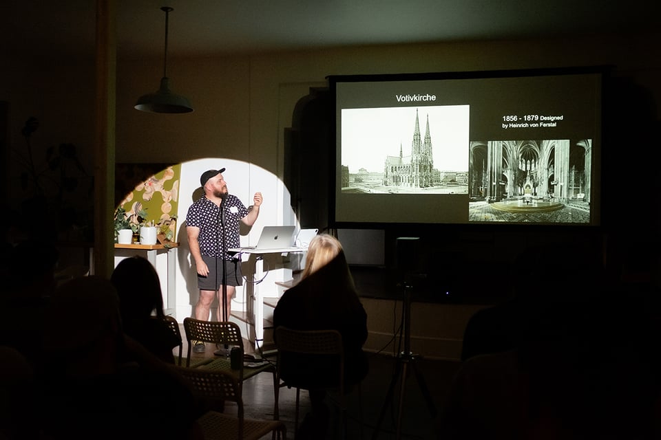 Glenn allegedly presenting.