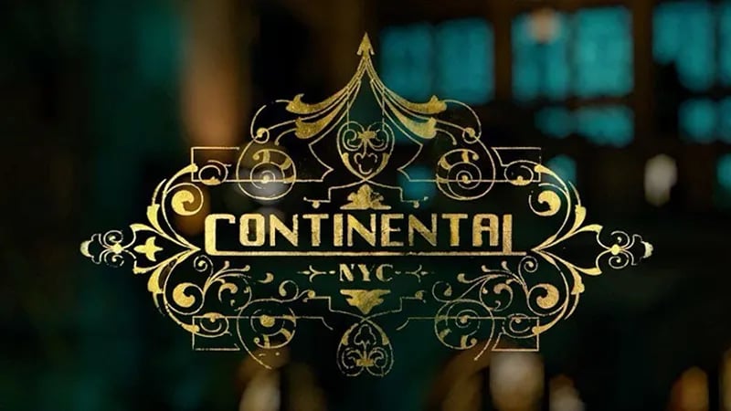 a sign for the continental hotel (john wick)