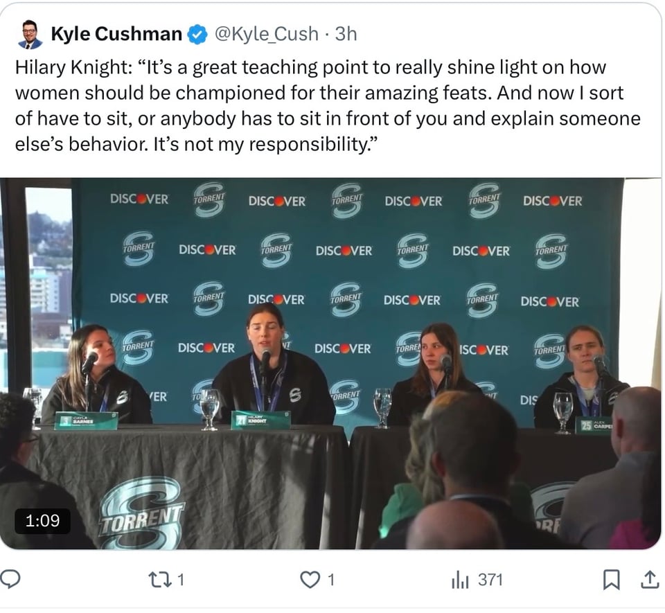 Hillary Knight is a leader on and off the ice.