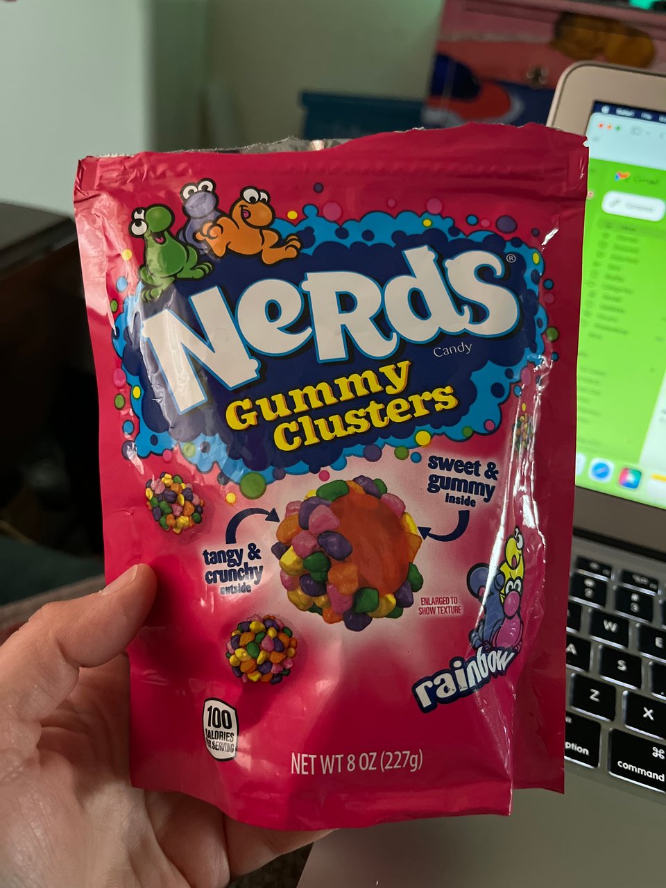 a bag of nerds gummy clusters