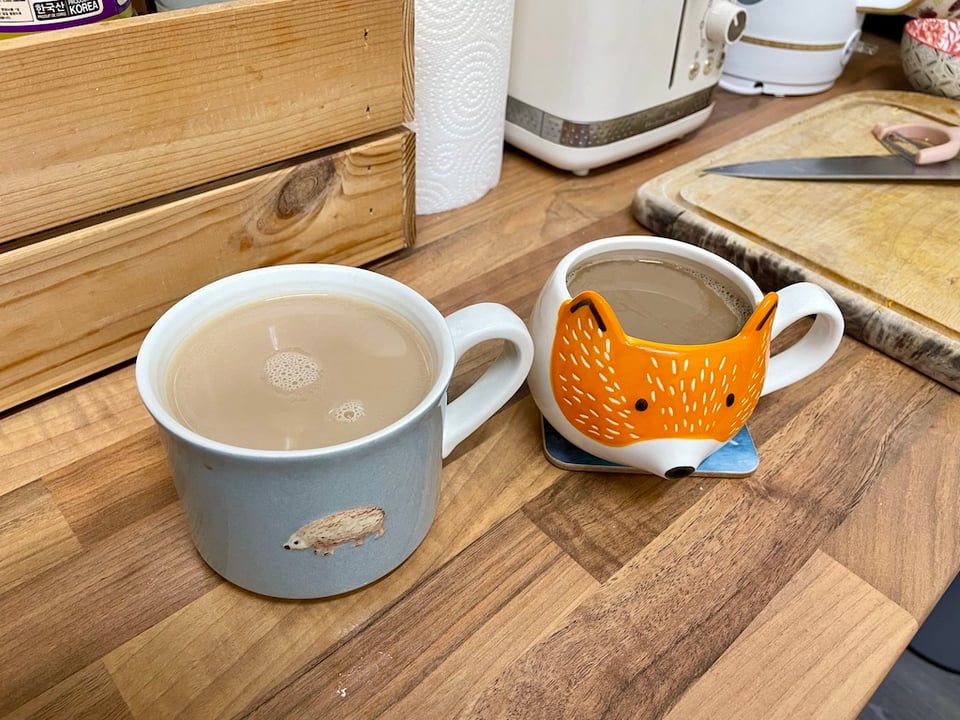 Hot drinks gone cold