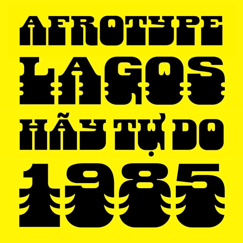 Danfo, by Afro Type, Seyi Olusanya. Made with Font Proofer.