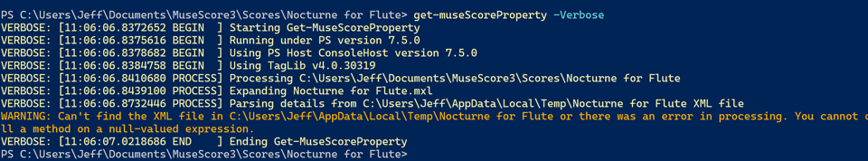 Missing properties