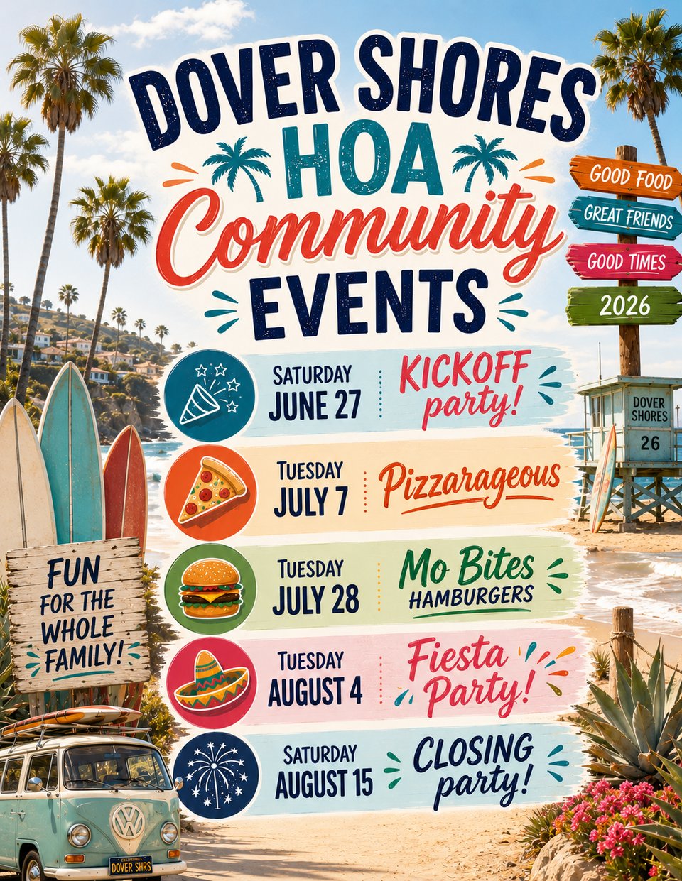 Dover Shores News - BBQ Tuesday and Candidate Statements Due