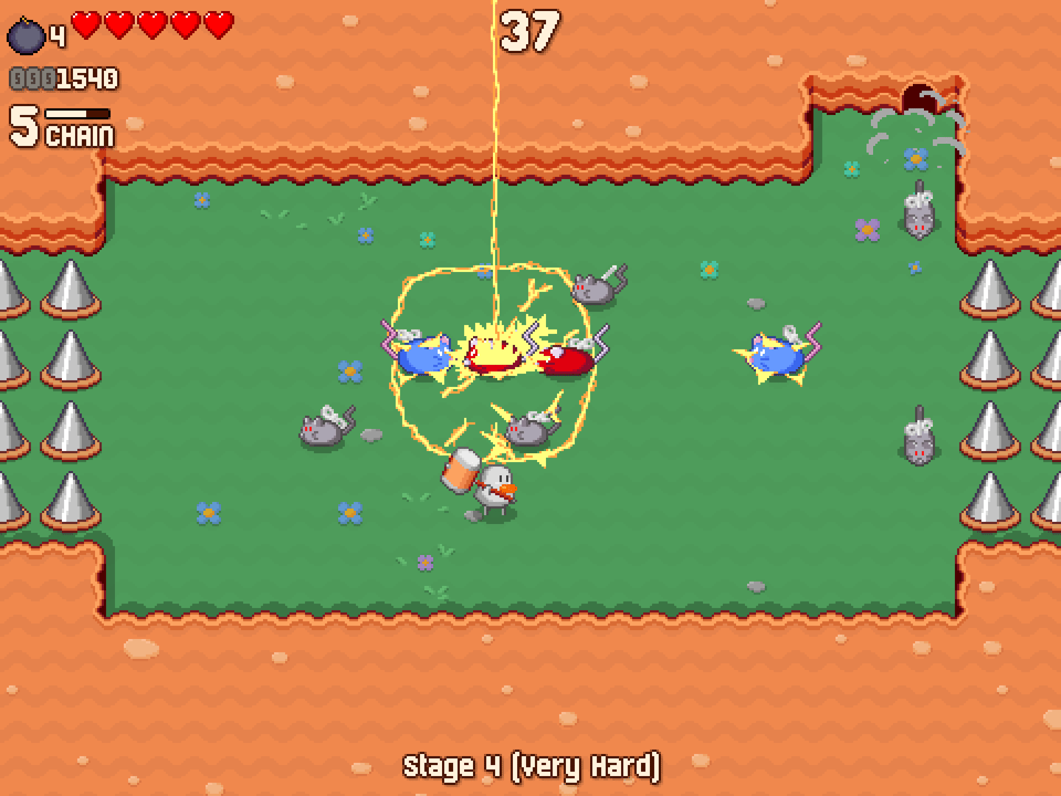 Mini mice running through a standard combat encounter