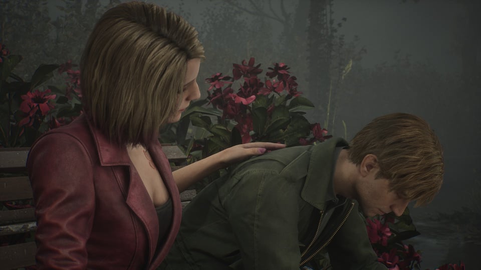 Maria comforting James