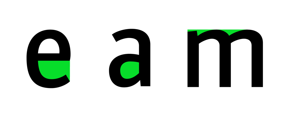 Sometimes, it’s the smallest details: the opening in an e, the counter of an a, or the tiny spaces where the strokes of an m or w meet.