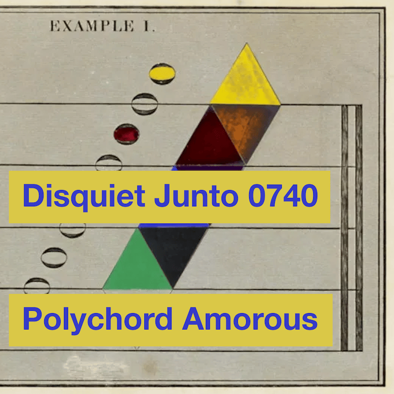 An image of a musical score exploring sound and color synesthesia, drawn by David Ramsay Hay and published in the late 1830s