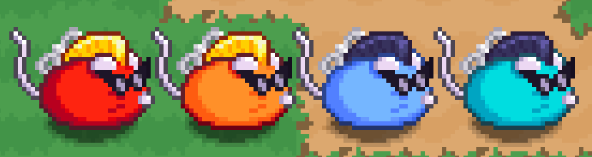 Four cool-looking mice sprites with mohawks and sunglasses