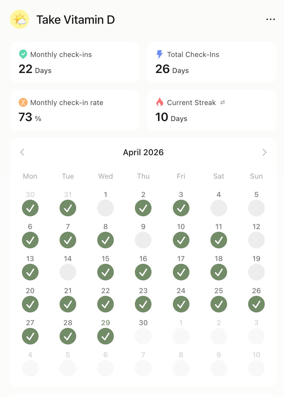 ...just taking vitamins against my will every day until I die