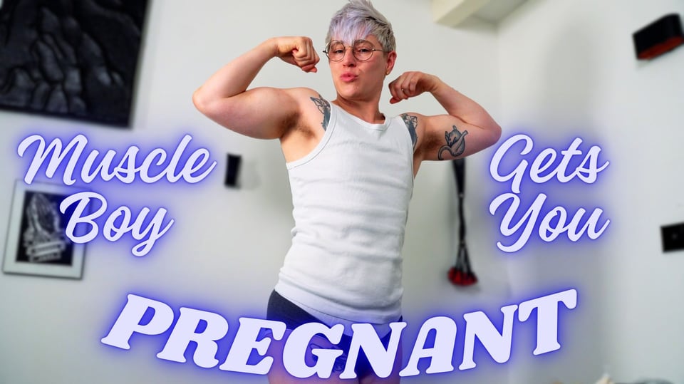 Cover image for "Muscle Boy Gets You Pregnant"