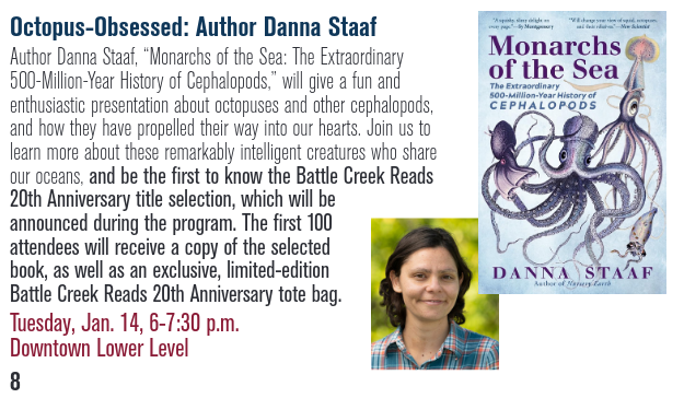 Announcement of my talk in Battle Creek at the Willard Library.