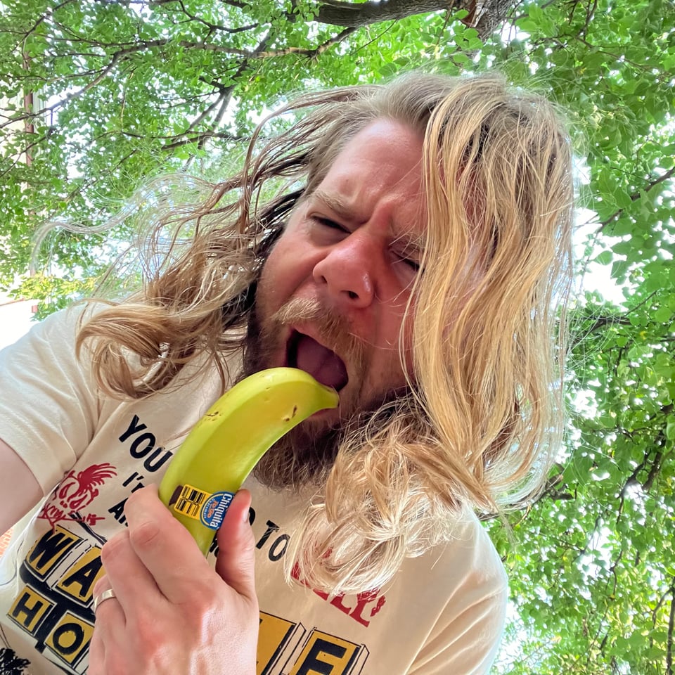 Me screaming into a banana