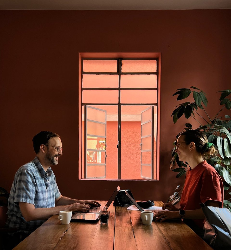 Jesse and Zrinka working