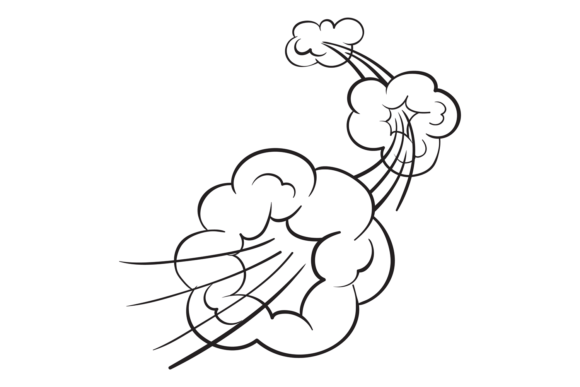 A cartoon drawing of three dust clouds surrounding arced lines that suggest rapid movement on the part of something or someone that's no longer visible, having left at high speed. I grabbed this out of desperation in trying to find an image that corresponded to the subject line ("briefly") after ruling out pictures of tighty-whiteys as maybe not what people want to see when they open an email. There's really no way to depict a pair of briefs without immediately evoking the crotch area they'd be covering if they were being worn, so probably best to avoid that in favor of a poorly drawn cartoon of someone skedaddling.