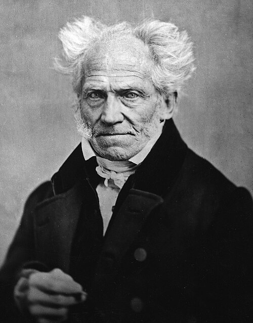 A photo of Arthur Schopenhauer from 1859.