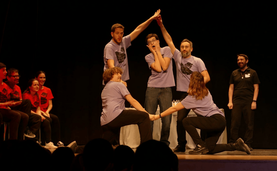 actors on an impro match
