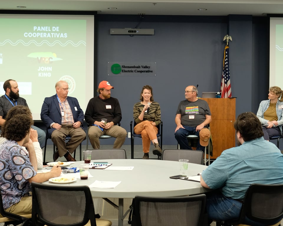 Panel of five representatives from cooperatives in the Shenandoah Valley and moderator from Common Shares